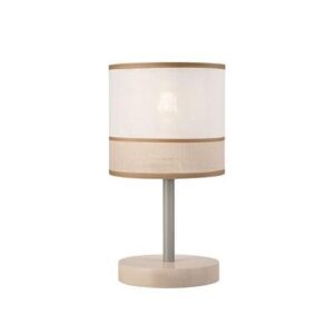 Andrea asztali lámpa 1×60W E27 natúr/fehér-bézs ln 1.55/a