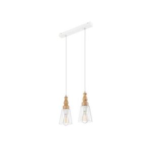 INGRID függeszték 2×60W E27 natúr/fehér rács LM 2.104