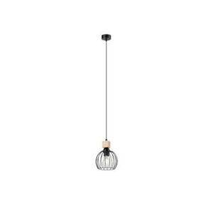SIENNA függeszték 60W E27 natúr/fekete LM 1.105