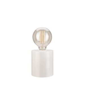 Asztali henger 60W E27 fehér fa LN 1.D.10