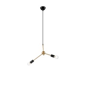ALESSIA függeszték2×60W E27 homokarany LM 2.118