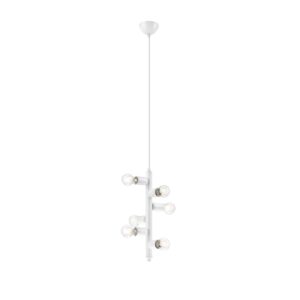 LINDA függeszték6×60W E27 fehér LM 6.119