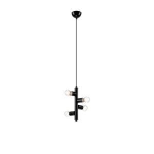 LINDA függeszték4×60W E27 fekete LM 4.119