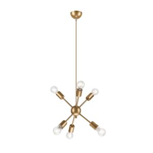 RUBY függeszték6×60W E27 homok csillag LM 6.121