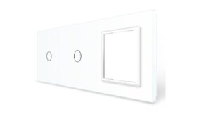 LIVOLO 3-AS KERET 2xKAPCS+1DAF FEHÉR