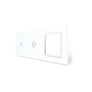 LIVOLO 3-AS KERET 2xKAPCS+1DAF FEHÉR