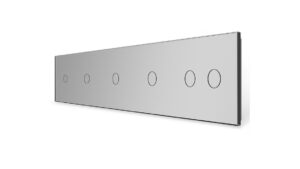 LIVOLO 5-ÖS KERET EZÜST KAPCSOLÓHOZ 4X EGYES + KETTŐ KAPCSOLÓ
