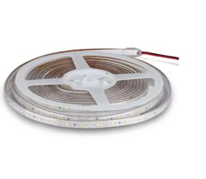 LED SZALAG 12V 3,2W SMD3528 PIROS IP65 400lm 5M / TEKERCS !!!