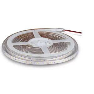 LED SZALAG 12V 3,2W SMD3528 PIROS IP65 400lm 5M / TEKERCS