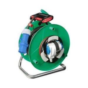 Kábeldob 20m H07RN-F 3x2,5 kemping IP44 felcsévélő automatika BRETEC