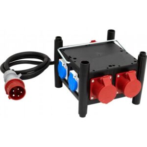 Ipari elosztó 2x5P16A+5x2P+F IP44 CEE400V/16A betáp dugasz