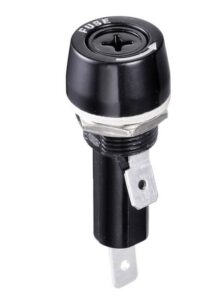 BIZTOSÍTÉK TARTÓ 15A 250V Biztosíték tartó 15 A 250 V 6,3x32