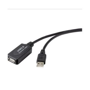 USB kábel USB 2.0 USB-A dugó-USB alj jelerősítéssel