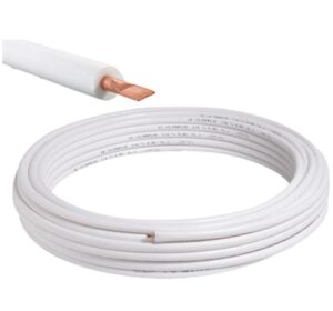 Klíma szigetelt rézcső 6x1mm 1/4 lágy,6mm-es szigetelés 25m/tekercs