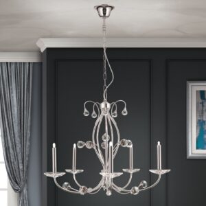 MOLECZ LU 2366/5 satin csillár (inkl. 5xG9/40W)