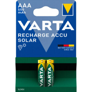 VARTA SOLAR tölthető elem (akku) AAA (micro) 550mAh NiMH szolár lámpákhoz 2db/csomag