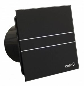 CATA E-100MT BK ventilátor metakrilát előlappal, utószellőztető funkcióval, fekete