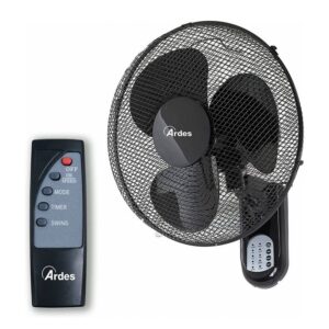 Falra szerelhető ventilátor fekete távvezérlővel, ARDES, 40cm