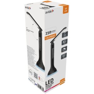 LED ASZTALI LÁMPA 100-240V 4W FEKETE 4000K 250 lm