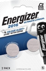 Energizer CR2016 elem Lítium 2db/bl Ultimate Lítium Performance CR2016