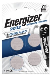 Energizer CR2032 elem Lítium 4db/bl Ultimate Lítium Performance CR2032