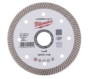 MILWAUKEE GYÉMÁNT VÁGÓT. 115mm@ GYÉMÁNT VÁGÓTÁRCSA DHTi 115 mm