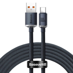 Usb-usb-c töltőkábel fekete 100W@ CAJY000401 030614