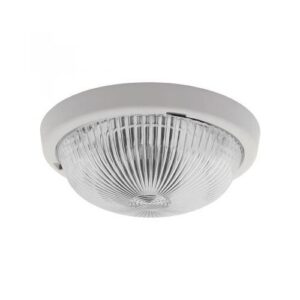 Lámpatest mennyezeti 100W E27 fehér kerek IP44