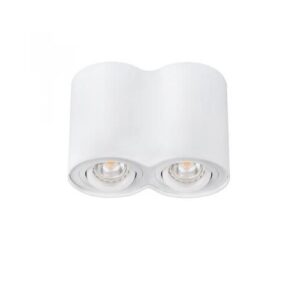 Lámpatest 230V 2x50W GU10 fehér falon kívüli