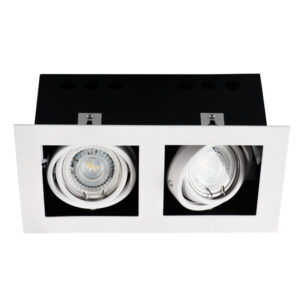 beépíthető lámptest 230V 2x35W GU10 fehér meril DLP-250-W