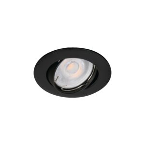 Beépíthető lámpatest 12V 50W MR16 matt fekete vidi CTC-5515-B kerek