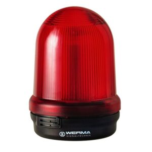 WERMA JELZŐLÁMPA ÁLLANDÓ 230V/AC PIR 12-230V AC/DC PIROS IP65