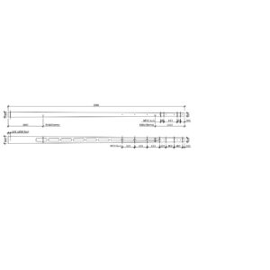 BETONOSZLOP B8,5/4 ÁTTÖRTGERINCŰ 870KG C50/60 MSZ EN 12843:2004