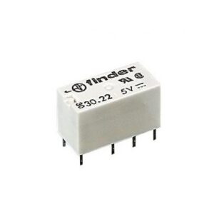 Relé dual in-line 8P. 5V/DC 3A 2Vál gyengeáramú nyákrelé