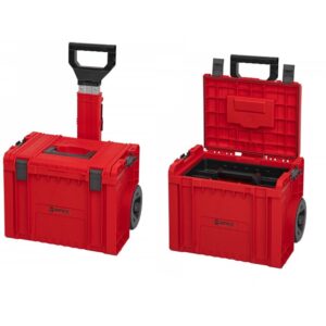 QBRICK SYSTEM PRO red ultra HD görgős szerszámosláda