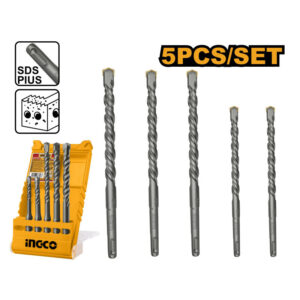 INGCO kőzetfúró készlet 5 részes 6-12mm, SDS-Plus