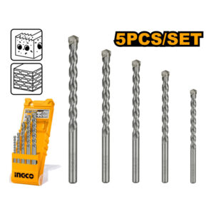 INGCO kőzetfúró készlet 5 részes 4-10mm, hengeres