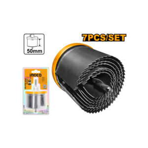 INGCO körkivágó készlet 7 részes 26-63 mm
