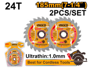 INGCO FŰRÉSZTÁRCSA 185x20x1,0mm/2 FÁHOZ 2db/csomag