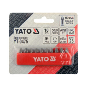 YATO BIT KLT 10 RÉSZES PH2x25mm @