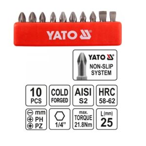 YATO BIT KLT 10 RÉSZES 25mm @