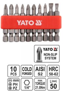YATO BIT KLT 10 RÉSZES 50mm @