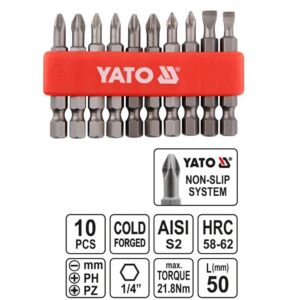 YATO BIT KLT 10 RÉSZES 50mm @