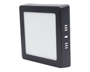 MIDEA LED panel négyzet fekete 12W 3000/4000/6000K 720lm falon kívüli, anyaga: alumínium