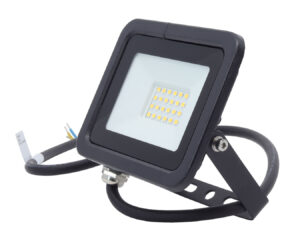 LED fényvető/reflektor 20W 4000K 1600lm fekete, lapos kivitel