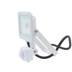 LED fényvető/reflektor mozgásérzékelővel 10W 4000K 900lm fehér, lapos kivitel