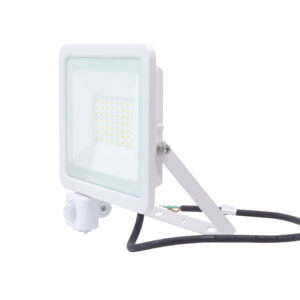 LED fényvető/reflektor mozgásérzékelővel 50W 4000K 3700lm fehér, lapos kivitel