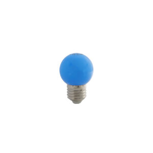 Színes LED E27 gömb 1W kék@