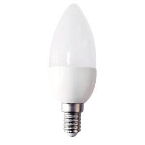 LED E14 gyertya 1W fehér 3000K