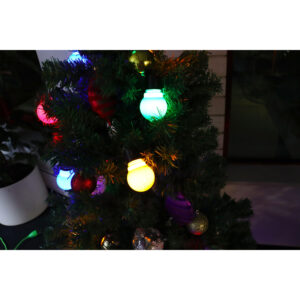 Xmas gömbfüzér parti 7,5m/30 LED piros,kék,sárga,zöld